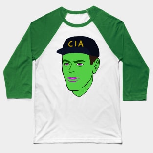 CIA Glow Guy - Meme, Glow In The Dark, Terry Davis Baseball T-Shirt